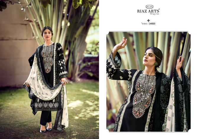 The Artist Vol 3 By Riaz Arts Lawn Karachi Cotton Dress Material Wholesalers In Surat
